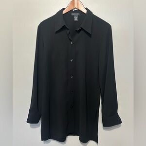 Goodclothes Collections, Black Tunic Shirt-Style Jacket Button-Up 12 EUC!